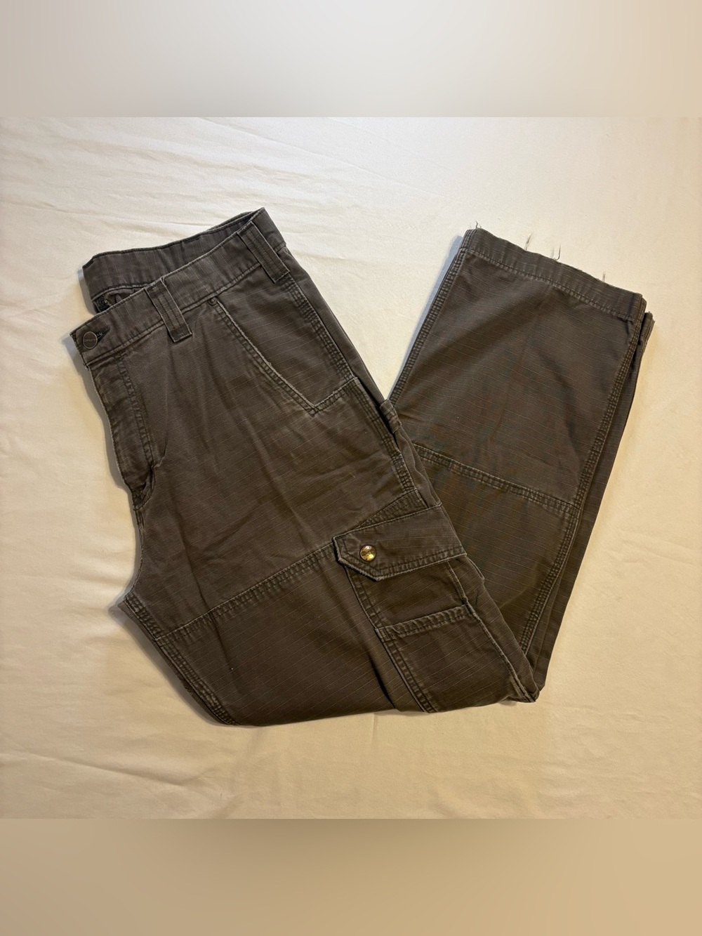 Carhartt Men's Relaxed Fit Ripstop Cargo Work Pants Style Code B342 Earth Tone